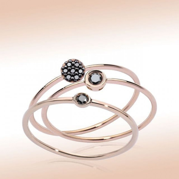 Anello Black Classic Solitaire di Burato Gioielli
