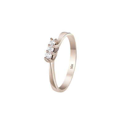 Anello Dream in oro rosa e diamanti 0,12 ct