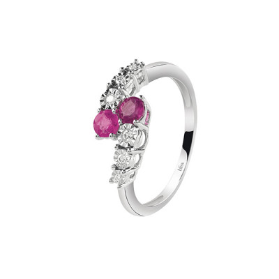 Anello Rugiada Colors brillante e rubini