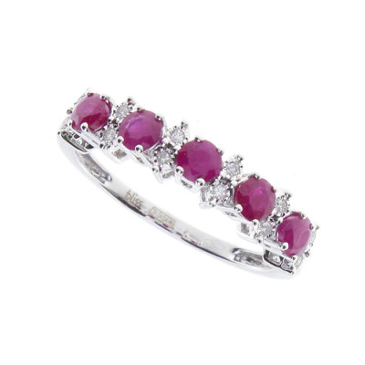 Anello Rugiada Colors brillanti e rubini