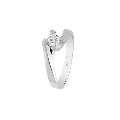 Anello Dream in oro bianco e diamante ct. 0.10