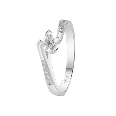 Anello Dream in oro bianco e diamante ct. 0.15