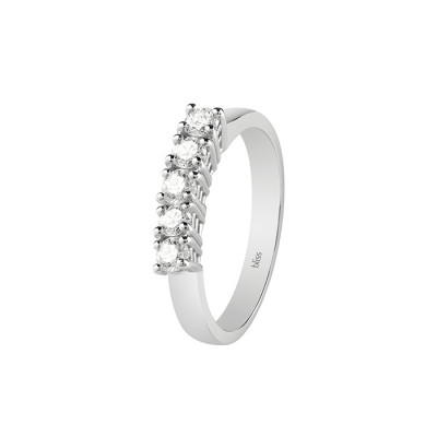 Anello Dream in oro bianco e 5 diamanti ct. 0.2