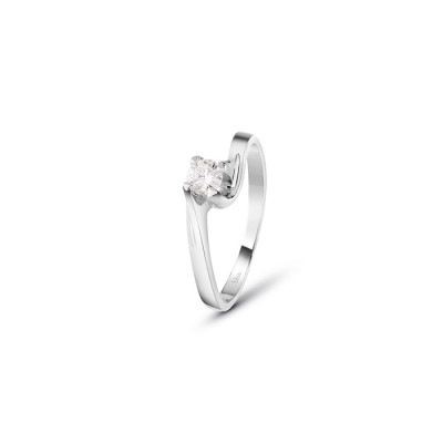Anello Dream in oro bianco e diamante ct. 0.18