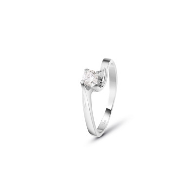 Anello Dream in oro bianco e diamanti ct. 0,2