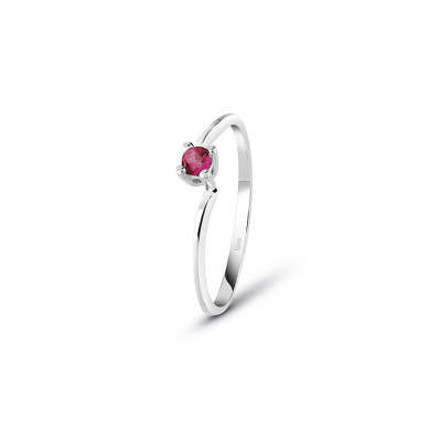 Anello Dream in Oro Bianco e rubino