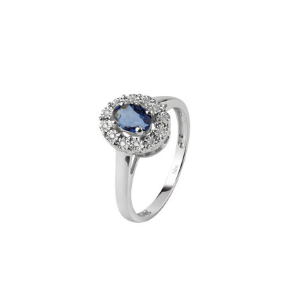 Anello Regal Diamanti Zaffiro