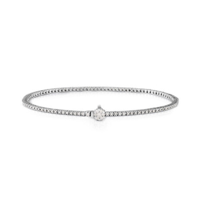 Bracciale Sissi in oro bianco e diamanti