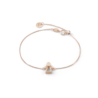 Bracciale Joy oro rosa e diamante Bimba