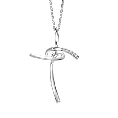 Collierino croce brillante