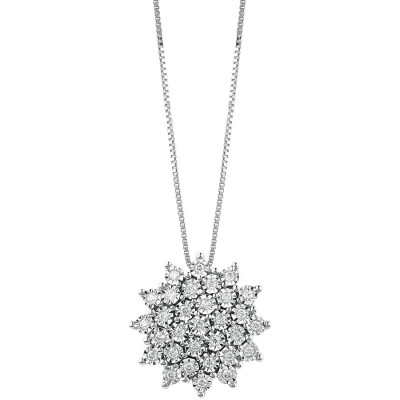 Collana Elisir oro bianco e diamante 0,15 carati