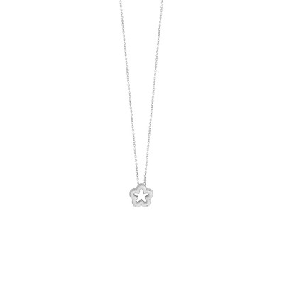 Collana Joy oro bianco e diamante Fiore