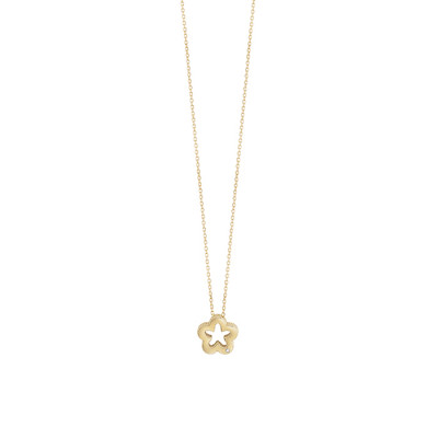 Collana Joy oro giallo e diamante Fiore