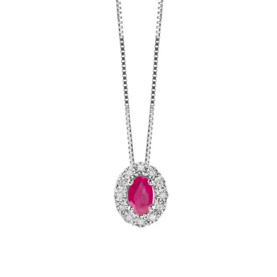 Collana Regal Diamanti e Rubino