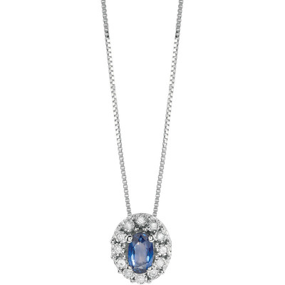 Collana Regal Diamanti e Zaffiro