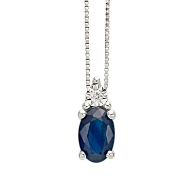 Collana Rugiada Colors Zaffiro e Diamanti