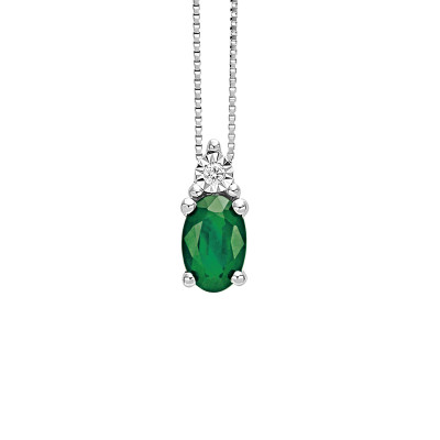 Collana Rugiada Colors Smeraldo e Diamanti