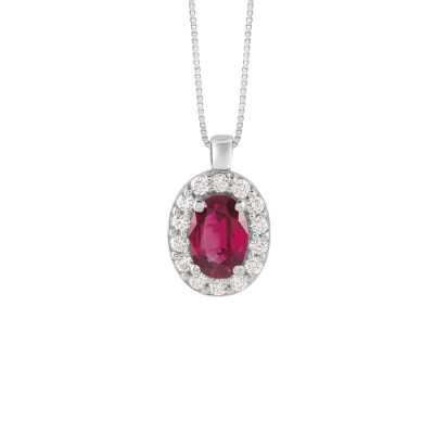 Collana Dream Colore con rubino e diamanti
