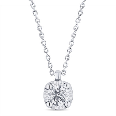 Collana Meraviglia in oro bianco con diamante