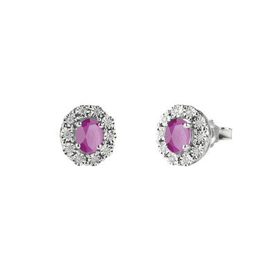 Orecchini Regal brillanti e rubini