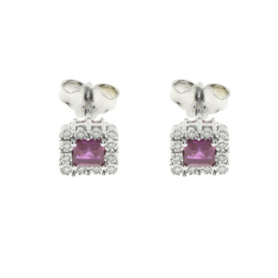 Orecchini Regal brillanti e rubini