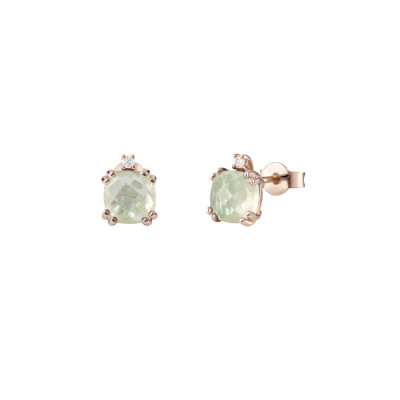 Orecchini Joy Candy con diamante e ametista verde