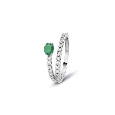 Anello Rugiada Colors con smeraldo