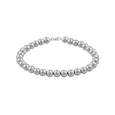 Bracciale Paradise in oro bianco e perle grigie