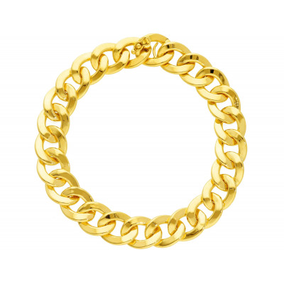Bracciale maglia catena in oro giallo