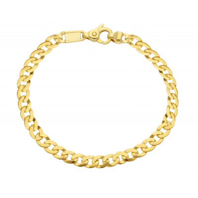 Bracciale grumetta filo 1,10 in oro giallo 21 cm