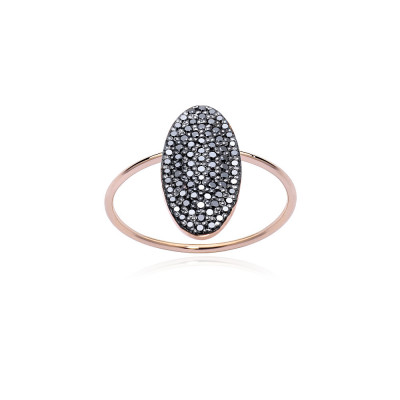 Anello Big Black Mirror