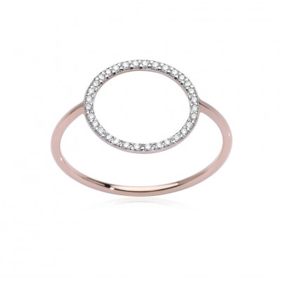Anello White Diamonds Circle