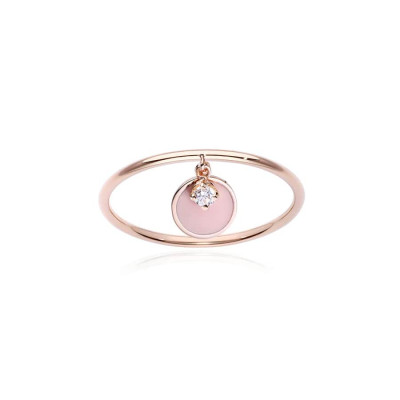 Anello Rose Paillette Charm