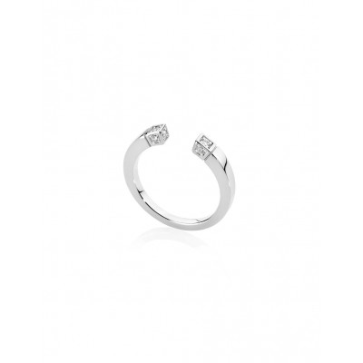 Anello in oro bianco e diamanti
