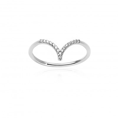Anello White Chevron White