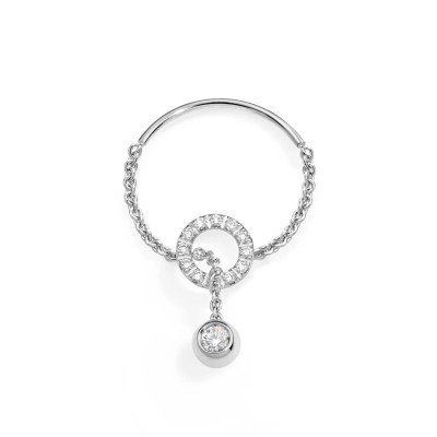 Anello Solitaire Bubble White