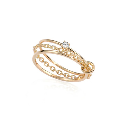 Anello Circle Solitaire Yellow
