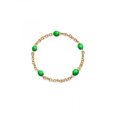 Anello Yellow Green Dots