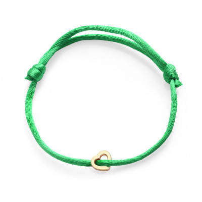 Bracciale Con Amore Nastro Verde