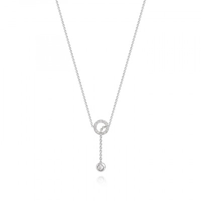 Collana Solitaire Bubble White