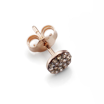 Orecchino Small Brown Diamonds