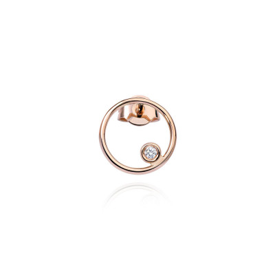 Orecchino Diamond Circle Destro