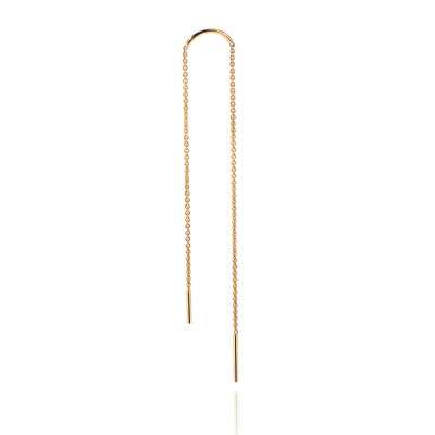 Orecchino Yellow Double Chain