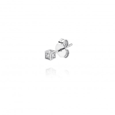 Orecchino White Pin Diamond