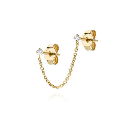 Orecchini Twin Solitaire Yellow