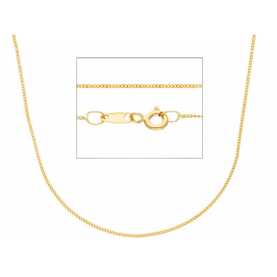 Catena grumetta classica in oro giallo 42 cm