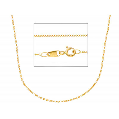 Catena grumetta classica in oro giallo 45 cm