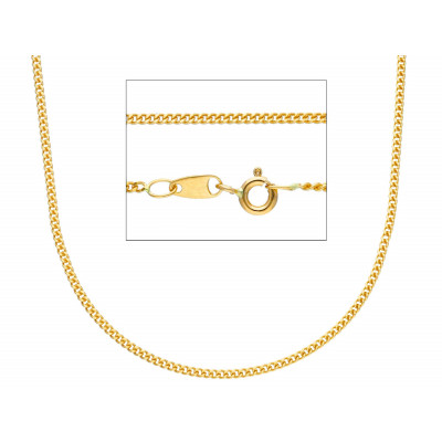 Catena grumetta classica in oro giallo 50 cm