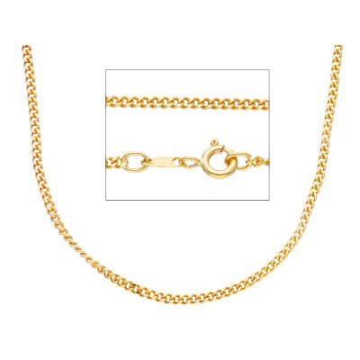 Catena grumetta classica in oro giallo 60 cm