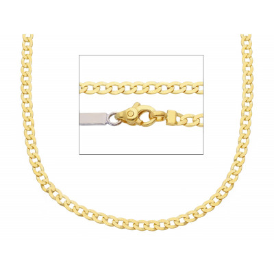 Catena grumetta filo 0,70 in oro giallo 60 cm
